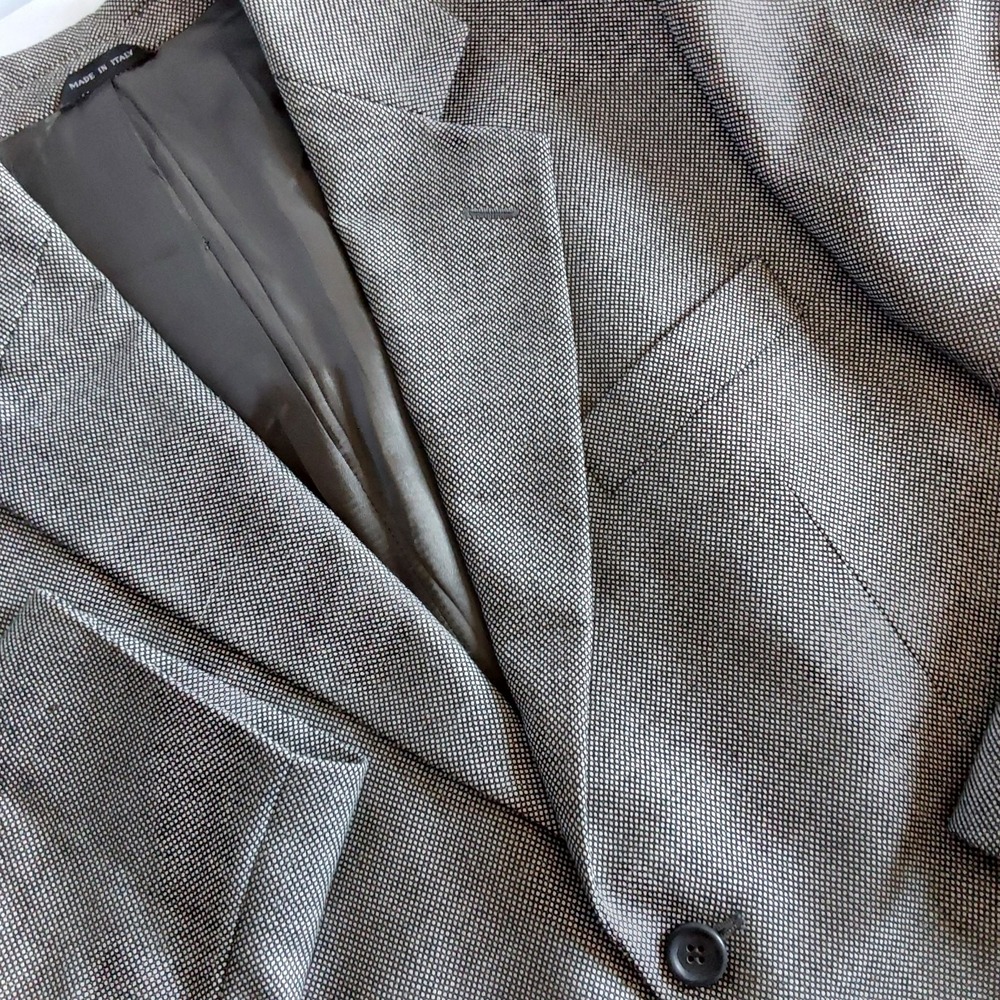LUCIANI Men's 42S Gray Virgin Wool Blazer Jacket Made in Italy‎
